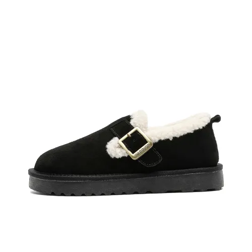 Warrior Термический Высота Увеличивающий Устойчивый к Износу Короткие Снежные Ботинки Женские Черный