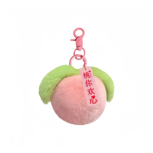 LALABABY Мультяшный Персик Украшение Плюшевый Брелок 10 см Длина Тела