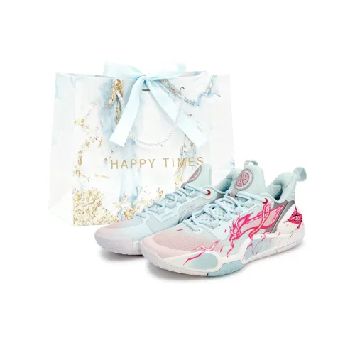 Лайнер Speed 9 Баскетбольные кроссовки Низкий верх Синий Розовый Мужской