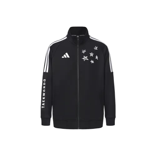 Adidas Черно-белые полосы Звезда и Луна Унисекс Куртки