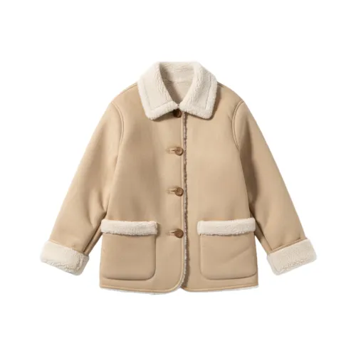 JOPPTI Khaki Женские Бархатные Куртки