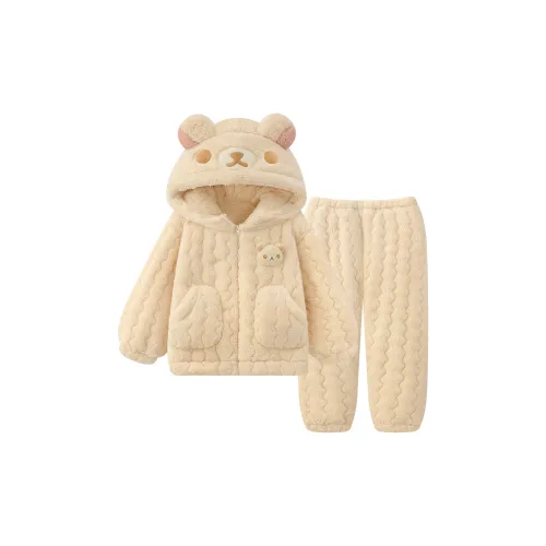 QIAOYUN Абрикос Женские Пижамные Комплекты