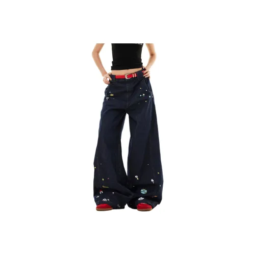 NEVER RULE Унисекс Джинсы