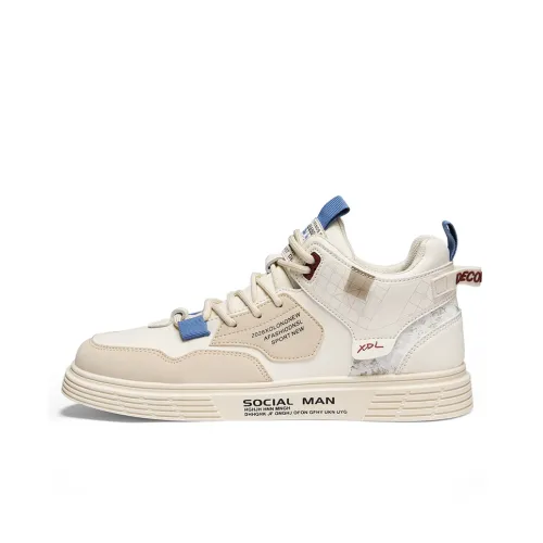 JETRAM Износостойкий Легкий Дышащий и Противоскользящий. MID Топ Скейтборд Кроссовки Мужские