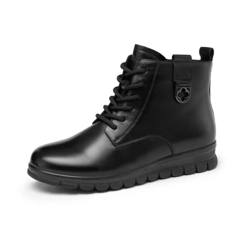 AOKANG Ботильоны Носки Crew Женские Черные