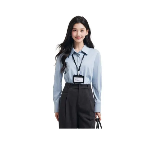 DAJIASHI Blue Women's Shirts DAJIASHI Синий Женские Рубашки