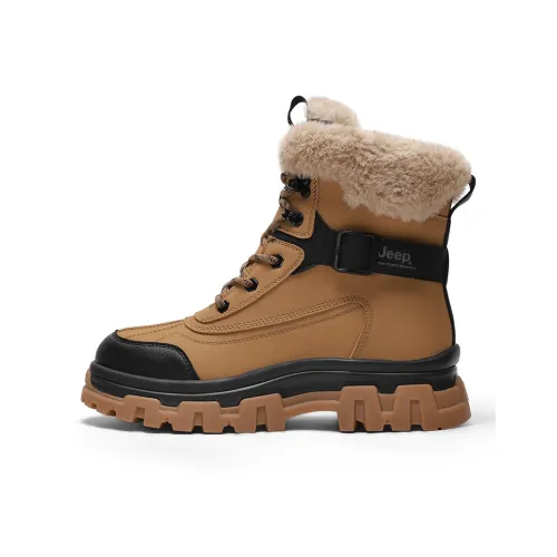Jeep Теплый Износостойкий Противоскользящий покрытие Короткий Сноубутсы на средней голени Мужской