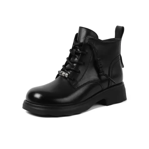 HARSON Martin Boots Черные с флисовой подкладкой женские
