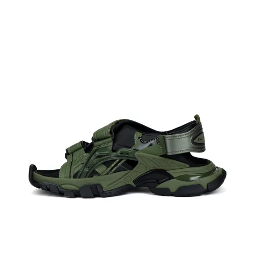 Balenciaga Track Beach Sandals Men's Green