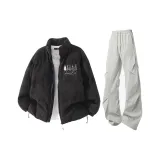 Чёрные + Светло-серые штаны