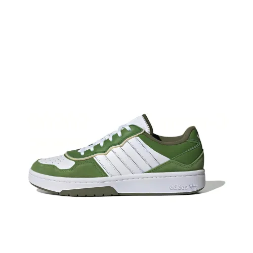 Adidas Originals Courtic Slip Resistant Abrasion Resistant Низкие Кроссовки для скейтбординга Унисекс Зеленый Белый