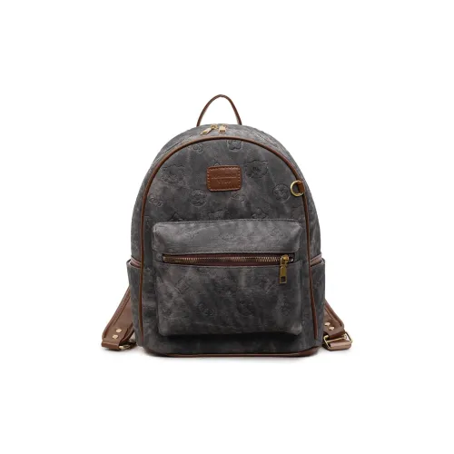 SHANGXIANYUE ПУ (полиуретан) Рюкзак Унисекс Серый Кофе