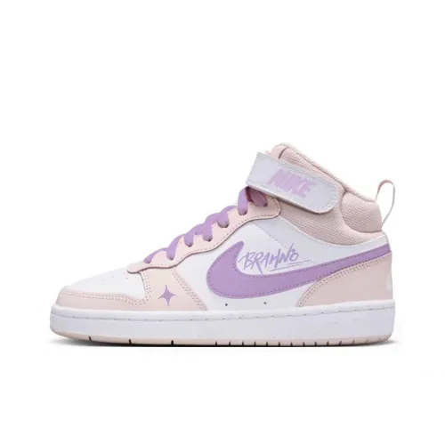 Nike Court Slip Resistant Abrasion Resistant MID Топ Детские Скейтбординги Подростки