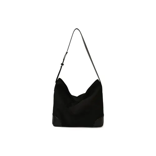 NOMK PU (полиуретан) с замшей сумка на плечо стандартная женская многоцветная