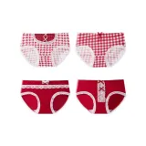 Нагрудник Origami Журавль + Озорной Клетчатый Брюки + Элегантный Бант + Двойная Бабочка Кружево