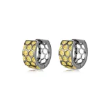 Серьги-кольца из пчелиного воска (1 пара)