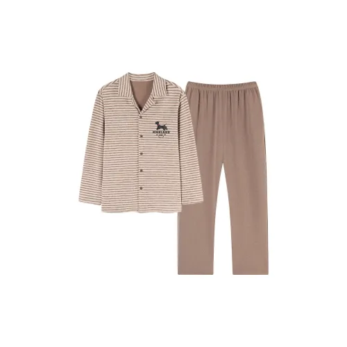 MADALLO Коричневый Мужской Пижамный Комплект