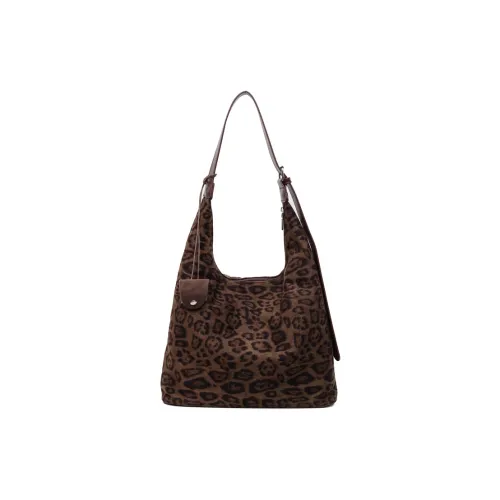 RIVMIND ПУ (полиуретан) Сумка через плечо Женская Леопардовый принт Черный Хаки Кофе