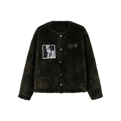 YPUT Армейский зеленый унисекс пуховики