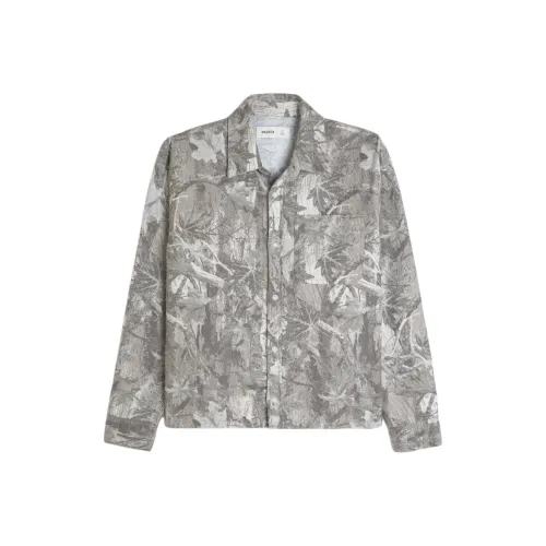 Hollister Кремовый Камуфляж Мужские Рубашки