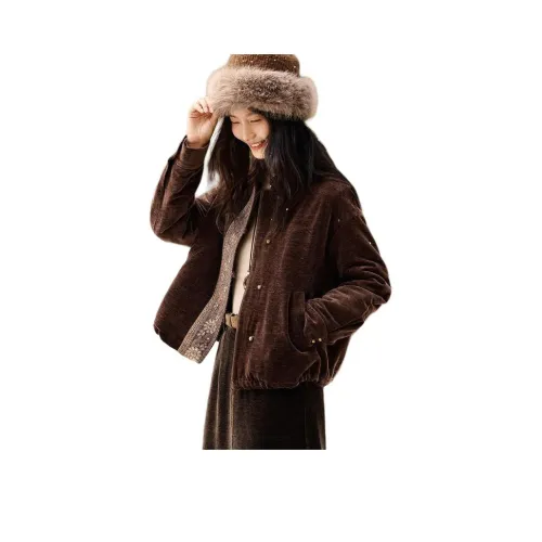 XWI Кофе Женские Короткие Пальто