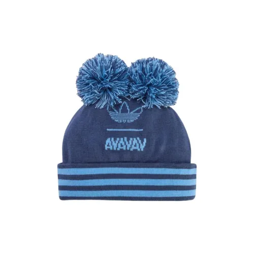 Adidas Акриловые шапки-бини унисекс Морской ночной синий Светло-синий