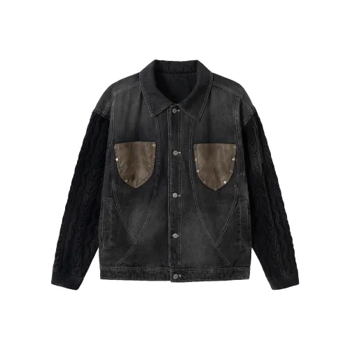 YPUT Выстиранный Черный Унисекс Пуховики