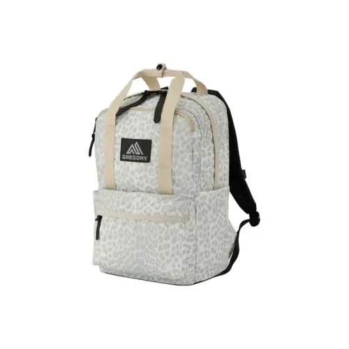 GREGORY 18L Альпинистский рюкзак Outdoor Сумка Nylon Снег Leopard Print White Женские