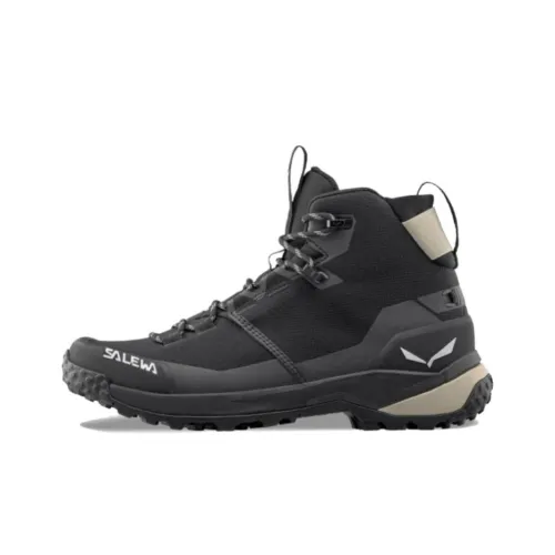 SALEWA Puez MID Powerte Амортизация Износостойкий MID Топ Походная обувь Женская Черная