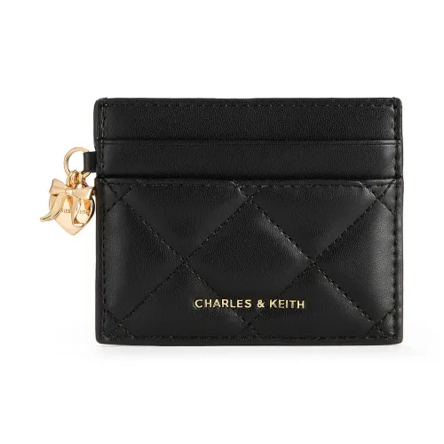 CHARLES KEITH ПУ (полиуретан) Картхолдер Мини Женский Черный Светло-розовый