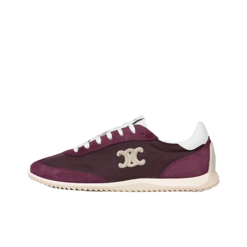 CELINE Triomphe Racer Low Casual Shoes Женские Plum Red