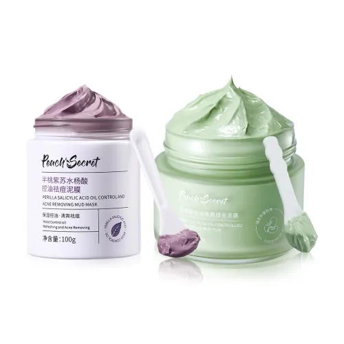 PEACH'S SECRET Перилла ЛЕВЫ Салициловая кислота Очищающая Глина Маска Нанесите на Маска для лица