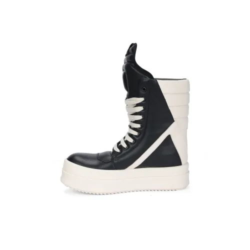 RICK OWENS совместный бренд RO Geobasket Высокие Кроссовки для скейтбординга Мужские Черные