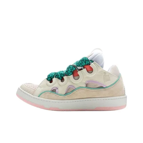 Lanvin Curb Low Топ Повседневная обувь Мужская Коричневый Розовый