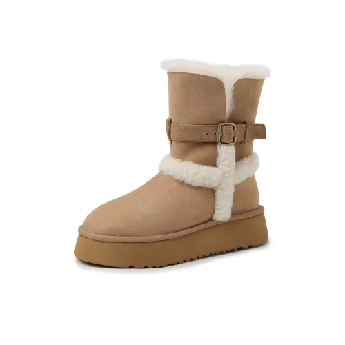 AIQINISHA Короткие Сноубутсы Женские