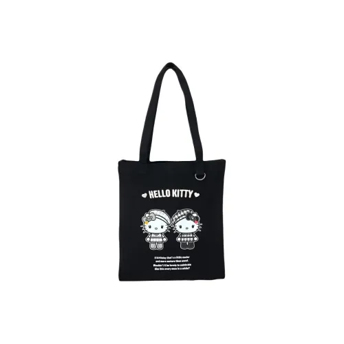 Sanrio Houndstooth Tote Bag Shopping Bag Shoulder Bag Regular Women's Black