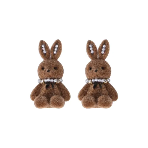 ZWU Copper Stud Earrings Women's ZWU Медные серьги-гвоздики женские