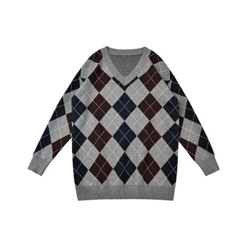 SINBOS Лондон Серый Клетка Женский Трикотаж