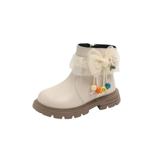 TLIT Детские кожаные сапоги с низким верхом белый тонкий хлопок KIDS