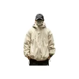 Светлый хаки зимний хлопковый пуховик