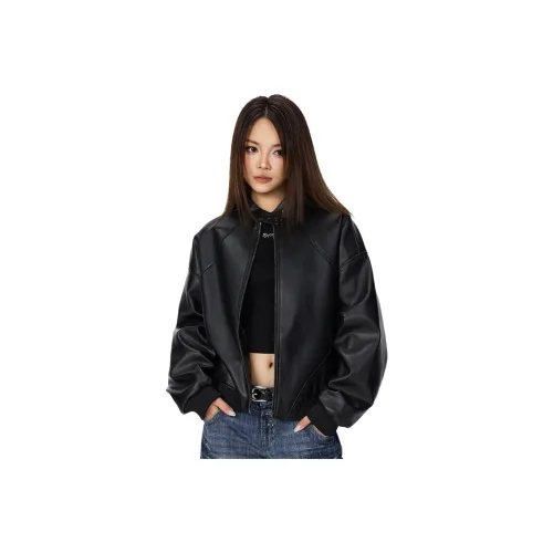 Wen Shan кожаная куртка женская