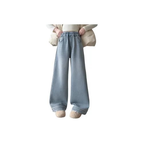 YALU Синий с флисовой подкладкой TTG6341 Школьный возраст Джинсы