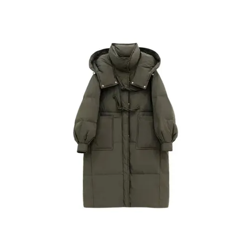 REMOULD Серый Зеленый Женский Пуховик