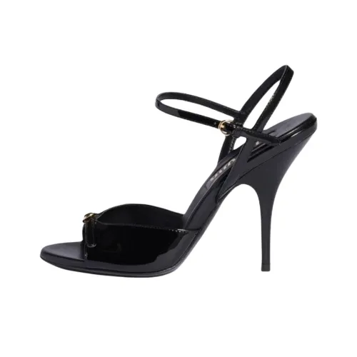 MIU MIU One Ремень Сандалии 10,5 см Женские Черный