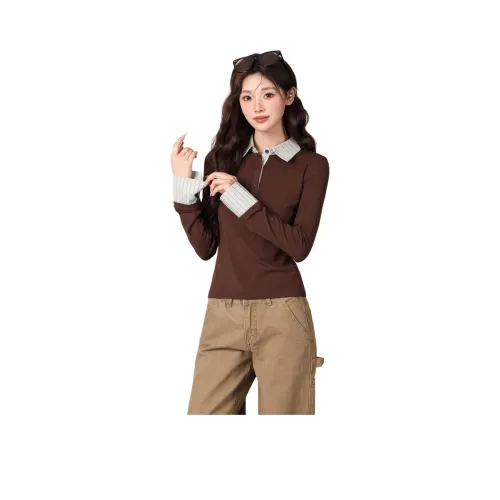 XIAOJUCHUANLI Кофе Женские Трикотаж