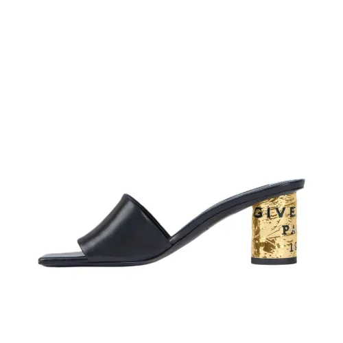 GIVENCHY Шлепанцы 6,5 см Женские Черные