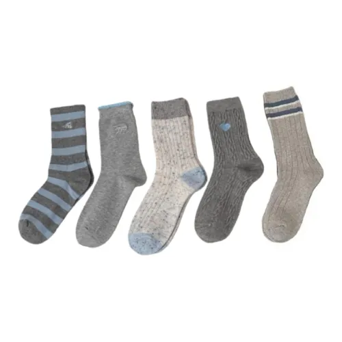 NATTY Серые оттенки 5 пар Женские носки MID до икры