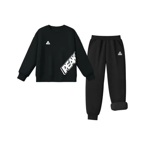 PEAK [Интегрированный с флисовой подкладкой] Черный PK Правая сторона Верх Силикон K+PK Белый Английский язык Этикетка Левая сторона Нижние Черный PK Этикетка Белый Силикон K KIDS Повседневная спортивная одежда