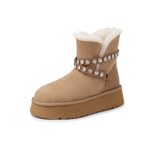 AIQINISHA Короткие Сноубутсы Женские