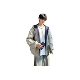 Серый меланж и темно-синий